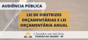 Audiência Pública - Leis Orçamentárias Nova Data
