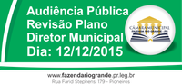 Audiência Pública - Revisão Plano Diretor Municipal