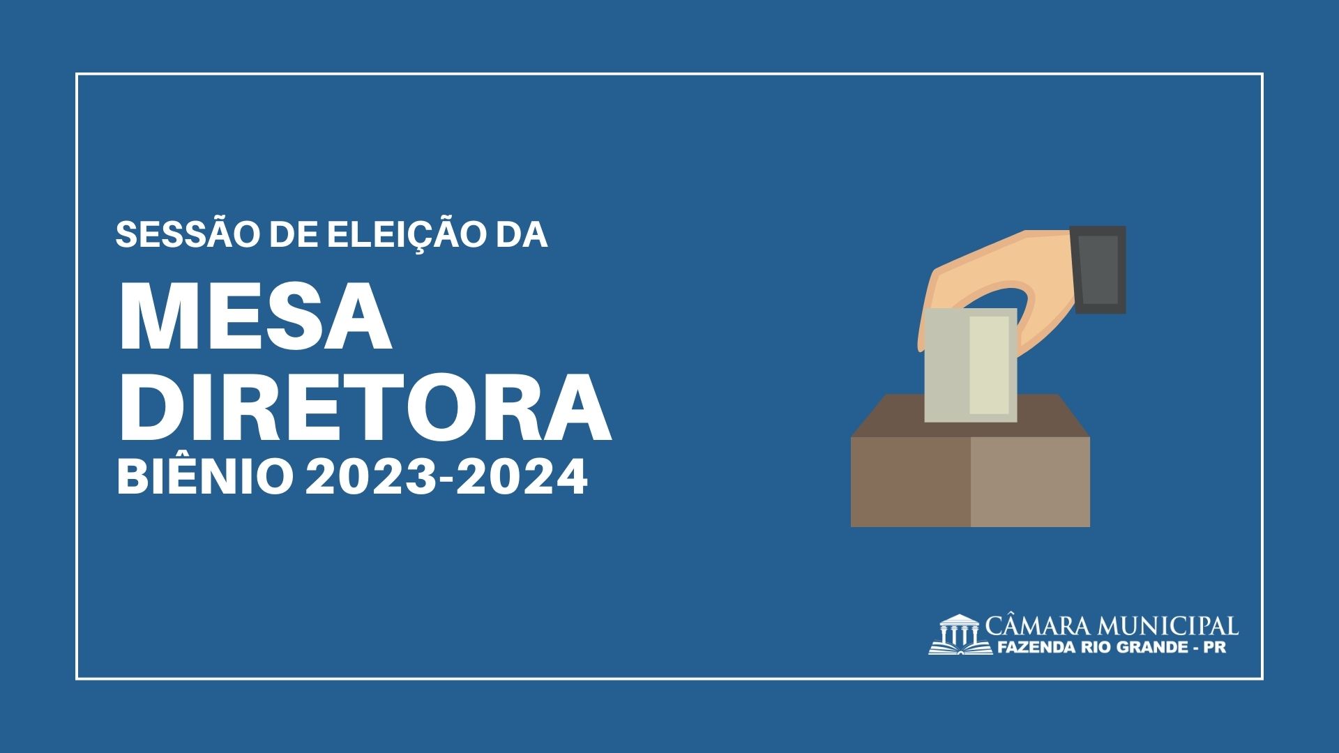 CMFRG convoca sessão para eleição de nova mesa diretora 