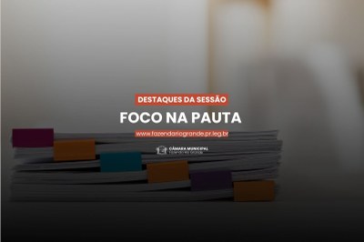 CONFIRA OS REQUERIMENTOS, INDICAÇÕES E PROJETOS DOS VEREADORES DE FAZENDA RIO GRANDE NESTA SEMANA