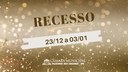 Recesso de final de ano da CMFRG terá início no dia 23/12