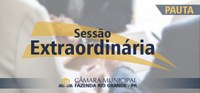 Pauta da 3ª Sessão Extraordinária 19/06/2019
