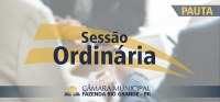 Pauta da 30ª Sessão Ordinária 30/11/2020