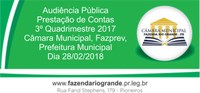 Audiência Pública Prestação de Contas 3° Quadrimestre 2017