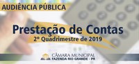 Prestação de Contas do 2º Quadrimestre de 2019